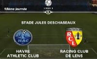 Football Ligue 2 : vidéo du match Havre AC – RC Lens du 13 janvier 2012. Le vendredi 13 janvier 2012 au Havre. Seine-Maritime. 